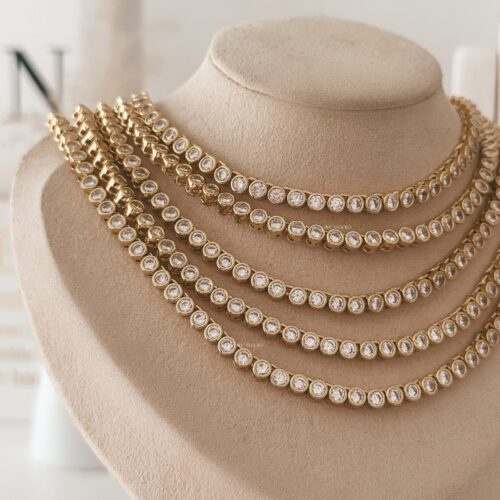 Jordyn Iced Bubble Tennis Necklace