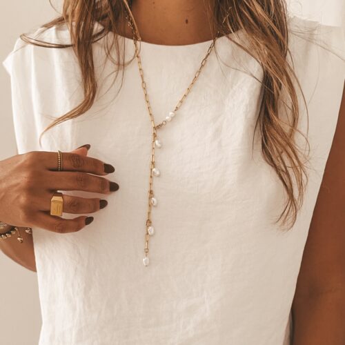 Pearled Lariat